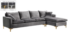Load image into Gallery viewer, Naomi Grey Velvet 2pc. Reversible Sectional image
