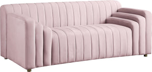 Naya Pink Velvet Loveseat image