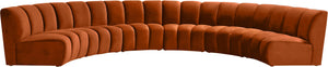 Infinity Cognac Velvet 6pc. Modular Sectional image