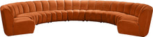 Load image into Gallery viewer, Infinity Cognac Velvet 9pc. Modular Sectional image

