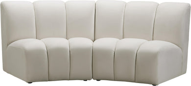 Infinity Cream Velvet 2pc. Modular Sectional image