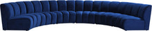 Load image into Gallery viewer, Infinity Navy Velvet 6pc. Modular Sectional image
