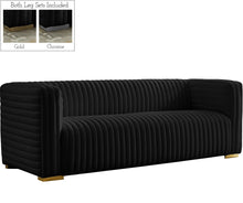 Load image into Gallery viewer, Ravish Black Velvet Sofa image
