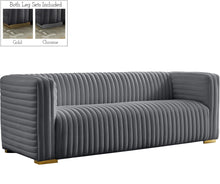 Load image into Gallery viewer, Ravish Grey Velvet Sofa image
