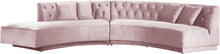 Load image into Gallery viewer, Kenzi Pink Velvet 2pc. Sectional image
