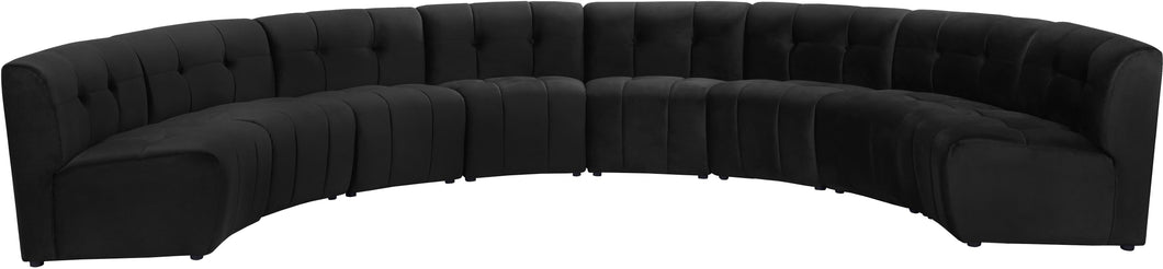 Limitless Black Velvet 8pc. Modular Sectional image