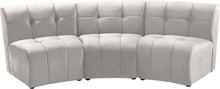 Load image into Gallery viewer, Limitless Cream Velvet 3pc. Modular Sectional image
