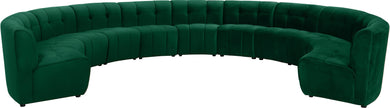 Limitless Green Velvet 11pc. Modular Sectional image