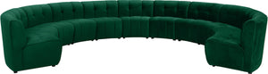 Limitless Green Velvet 11pc. Modular Sectional image