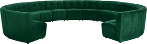 Limitless Green Velvet 13pc. Modular Sectional image