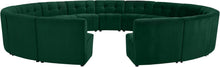 Load image into Gallery viewer, Limitless Green Velvet 15pc. Modular Sectional image
