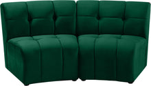 Load image into Gallery viewer, Limitless Green Velvet 2pc. Modular Sectional image
