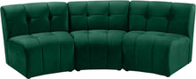 Load image into Gallery viewer, Limitless Green Velvet 3pc. Modular Sectional image
