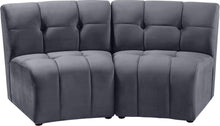 Load image into Gallery viewer, Limitless Grey Velvet 2pc. Modular Sectional image
