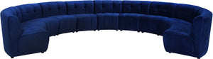 Limitless Navy Velvet 11pc. Modular Sectional image