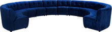 Load image into Gallery viewer, Limitless Navy Velvet 12pc. Modular Sectional image
