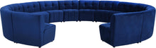 Load image into Gallery viewer, Limitless Navy Velvet 14pc. Modular Sectional image
