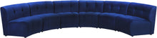 Load image into Gallery viewer, Limitless Navy Velvet 6pc. Modular Sectional image
