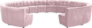 Limitless Pink Velvet 14pc. Modular Sectional image