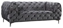 Load image into Gallery viewer, Mercer Grey Velvet Loveseat image
