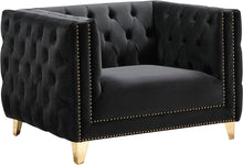 Load image into Gallery viewer, Michelle Black Velvet Chair image
