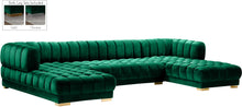 Load image into Gallery viewer, Gwen Green Velvet 3pc. Sectional (3 Boxes) image
