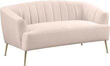 Load image into Gallery viewer, Tori Pink Velvet Loveseat image
