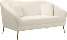 Load image into Gallery viewer, Hermosa Cream Velvet Loveseat image
