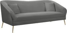 Load image into Gallery viewer, Hermosa Grey Velvet Sofa image
