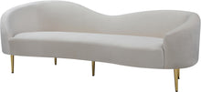 Load image into Gallery viewer, Ritz Cream Velvet Sofa image
