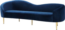 Load image into Gallery viewer, Ritz Navy Velvet Sofa image
