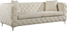 Load image into Gallery viewer, Scarlett Cream Velvet Sofa image
