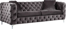 Load image into Gallery viewer, Scarlett Grey Velvet Sofa image
