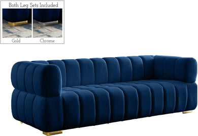 Gwen Navy Velvet Sofa image