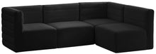 Load image into Gallery viewer, Quincy Black Velvet Modular Sectional image
