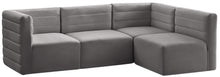 Load image into Gallery viewer, Quincy Grey Velvet Modular Sectional image
