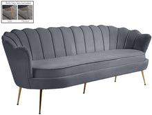 Load image into Gallery viewer, Gardenia Grey Velvet Sofa image

