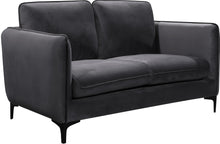 Load image into Gallery viewer, Poppy Grey Velvet Loveseat image
