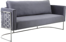 Load image into Gallery viewer, Casa Grey Velvet Sofa image
