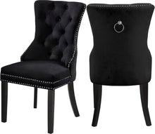 Load image into Gallery viewer, Nikki Black Velvet Dining Chair image
