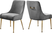 Load image into Gallery viewer, Owen Grey Velvet Dining Chair image
