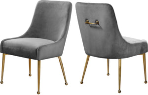 Owen Grey Velvet Dining Chair image