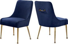 Load image into Gallery viewer, Owen Navy Velvet Dining Chair image
