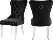 Load image into Gallery viewer, Miley Black Velvet Dining Chair image
