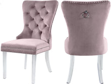 Load image into Gallery viewer, Miley Pink Velvet Dining Chair image
