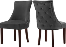 Load image into Gallery viewer, Hannah Grey Velvet Dining Chair image
