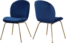 Load image into Gallery viewer, Paris Navy Velvet Dining Chair image
