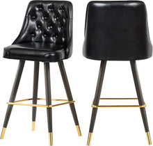 Load image into Gallery viewer, Portnoy Black Faux Leather Counter/Bar Stool image

