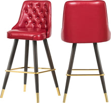 Load image into Gallery viewer, Portnoy Red Faux Leather Counter/Bar Stool image
