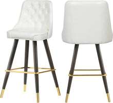 Load image into Gallery viewer, Portnoy White Faux Leather Counter/Bar Stool image

